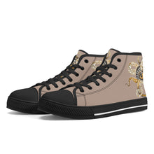 Load image into Gallery viewer, Ti Amo I love you - Exclusive Brand - Quicksand - Octopus - High-Top Canvas Shoes - Black
