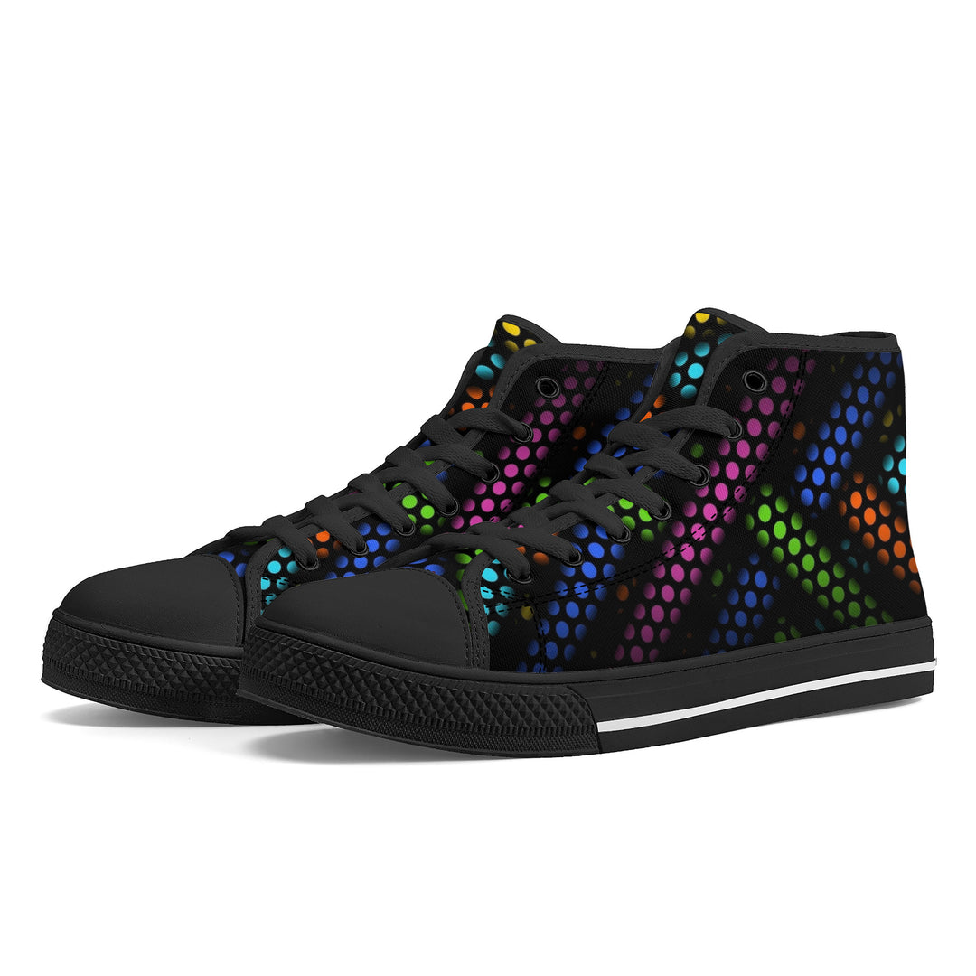 Ti Amo I love you - Exclusive Brand - High-Top Canvavs Shoes - Black Soles