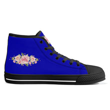 Load image into Gallery viewer, Ti Amo I love you - Exclusive Brand - High-Top Canvas Shoes - Black Soles
