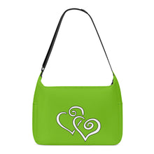 Load image into Gallery viewer, Ti Amo I love you - Exclusive Brand  - Lima - Double White Heart - Journey Computer Shoulder Bag
