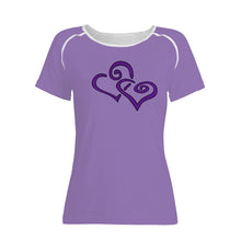 Load image into Gallery viewer, Ti Amo I love you - Exclusive Brand  - Purple Mountain Magesty - Double Purple - Women&#39;s T shirt
