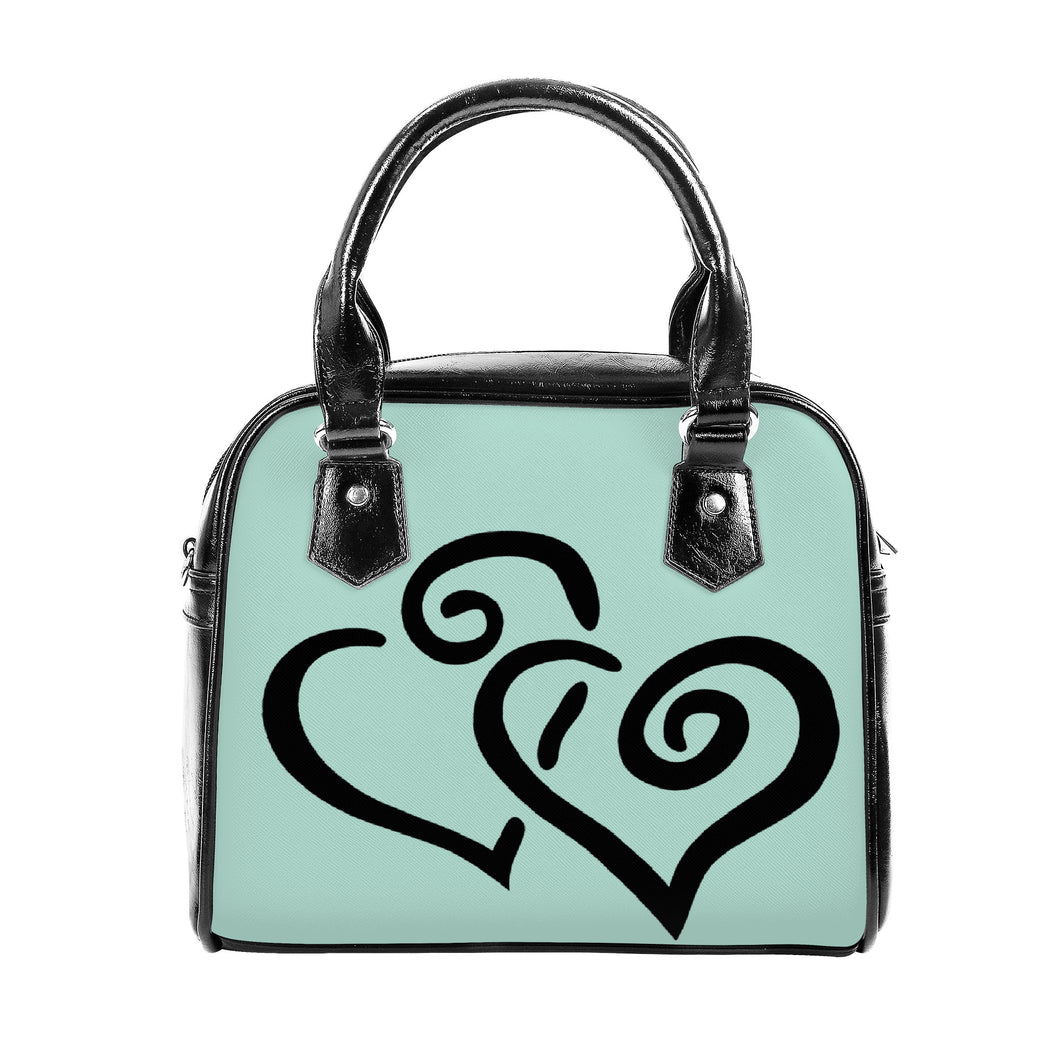 Ti Amo I love you - Exclusive Brand - Sinbad - Double Black Heart -  Shoulder Handbag