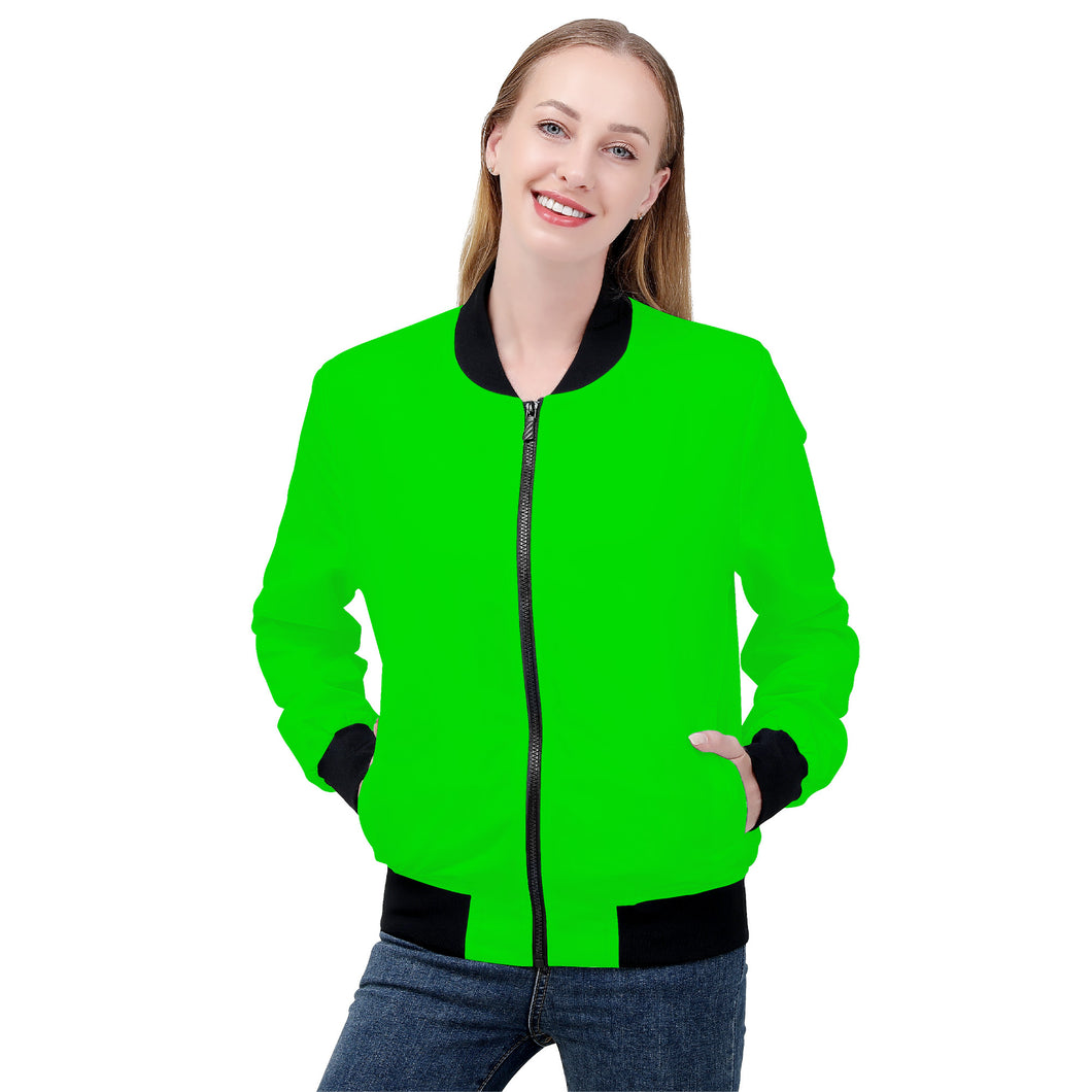 Ti Amo I love you - Exclusive Brand - Green -  Women's Bomber Jacket