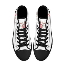 Load image into Gallery viewer, Ti Amo I love you - Exclusive Brand - High-Top Canvas Shoes - Black Soles
