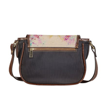 Load image into Gallery viewer, Ti Amo I love you - Exclusive Brand - Almond Floral Pattern - Saddle Bag
