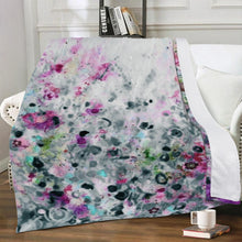 Load image into Gallery viewer, Ti Amo I love you - Exclusive Brand - Mischka Floral Pattern - Micro Fleece Blankets
