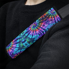 Load image into Gallery viewer, Ti Amo I love you - Exclusive Brand - Blue Zodiac, Curious Blue, Malachite, Purple Heart - Tie-Dye - Car Seat Belt Covers
