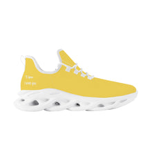 Load image into Gallery viewer, Ti Amo I love you - Exclusive Brand  - Mustard Yellow - Mens / Womens - Flex Control Sneakers- White Soles
