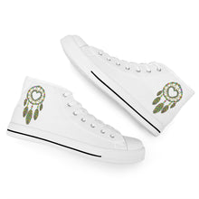 Load image into Gallery viewer, Ti Amo I love you - Exclusive Brand  - High-Top Canvas Shoes - White Soles
