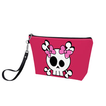 Load image into Gallery viewer, Ti Amo I love you - Exclusive Brand - Cerise Red 2 - Skeleton - Sling Cosmetic Bag
