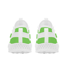 Load image into Gallery viewer, Ti Amo I love you - Exclusive Brand  - Pastel Green -  Double Heart - Womens Mesh Knit Shoes - White Soles
