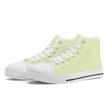 Load image into Gallery viewer, Ti Amo I love you  - Exclusive Brand - Beryl Green - Unisex High-Top Canvas Shoes - White Soles
