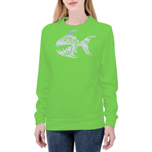 Load image into Gallery viewer, Ti Amo I love you - Exclusive Brand  - Pastel Green - Angry Fish - Women&#39;s Sweatshirt
