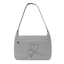 Load image into Gallery viewer, Ti Amo I love you - Exclusive Brand - Silver Chalice - Double Script Heart - Journey Computer Shoulder Bag
