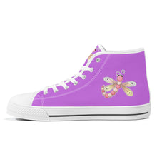 Load image into Gallery viewer, Ti Amo I love you - Exclusive Brand - High-Top Canvas Shoes - White Soles
