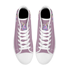 Load image into Gallery viewer, Ti Amo I love you  - Exclusive Brand  -High-Top Canvas Shoes - White Soles
