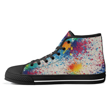 Load image into Gallery viewer, Ti Amo I love you - Exclusive Brand - High-Top Canvavs Shoes - Black Soles
