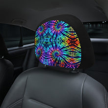 Load image into Gallery viewer, Ti Amo I love you - Exclusive Brand - Blue Zodiac, Curious Blue, Malachite, Purple Heart - Tie- Dye - Car Headrest Covers
