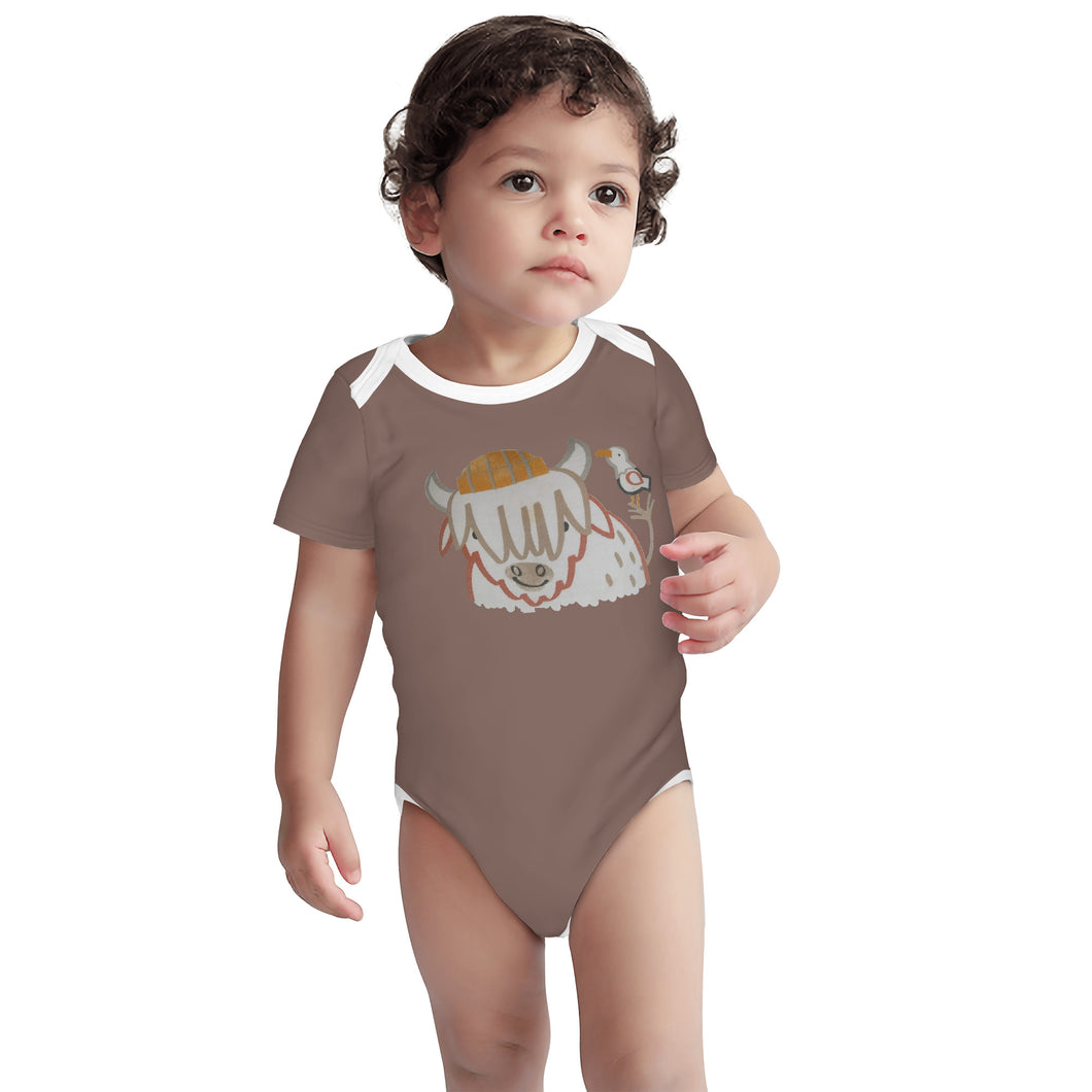 Ti Amo I love you - Exclusive Brand - Baby Short Sleeve Baby Onesie - One-Piece Bodysuit Romper Onesie - Sizes 0-24mths