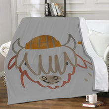 Load image into Gallery viewer, Ti Amo I love you - Exclusive Brand - Silver Chalice - Cow - Blankets
