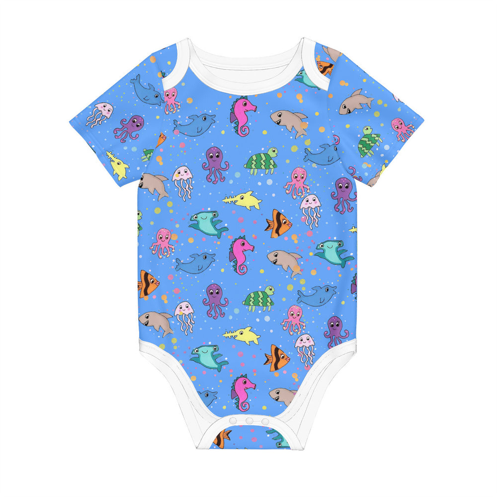 Ti Amo I love you - Exclusive Brand - Baby Short Sleeve Baby Onesie - One-Piece Bodysuit Romper Onesie -Sizes 0-24mths