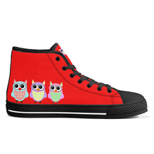 Load image into Gallery viewer, Ti Amo I love you - Exclusive Brand - High-Top Canvas Shoes - Black Soles
