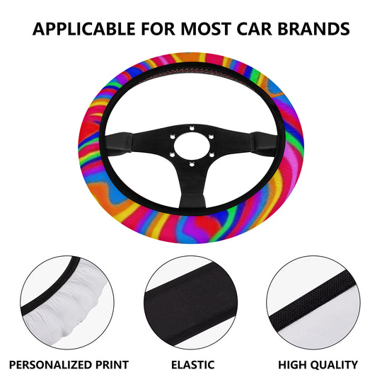Ti Amo I love you - Exclusive Brand - Rainbow - Car Steering Wheel Covers