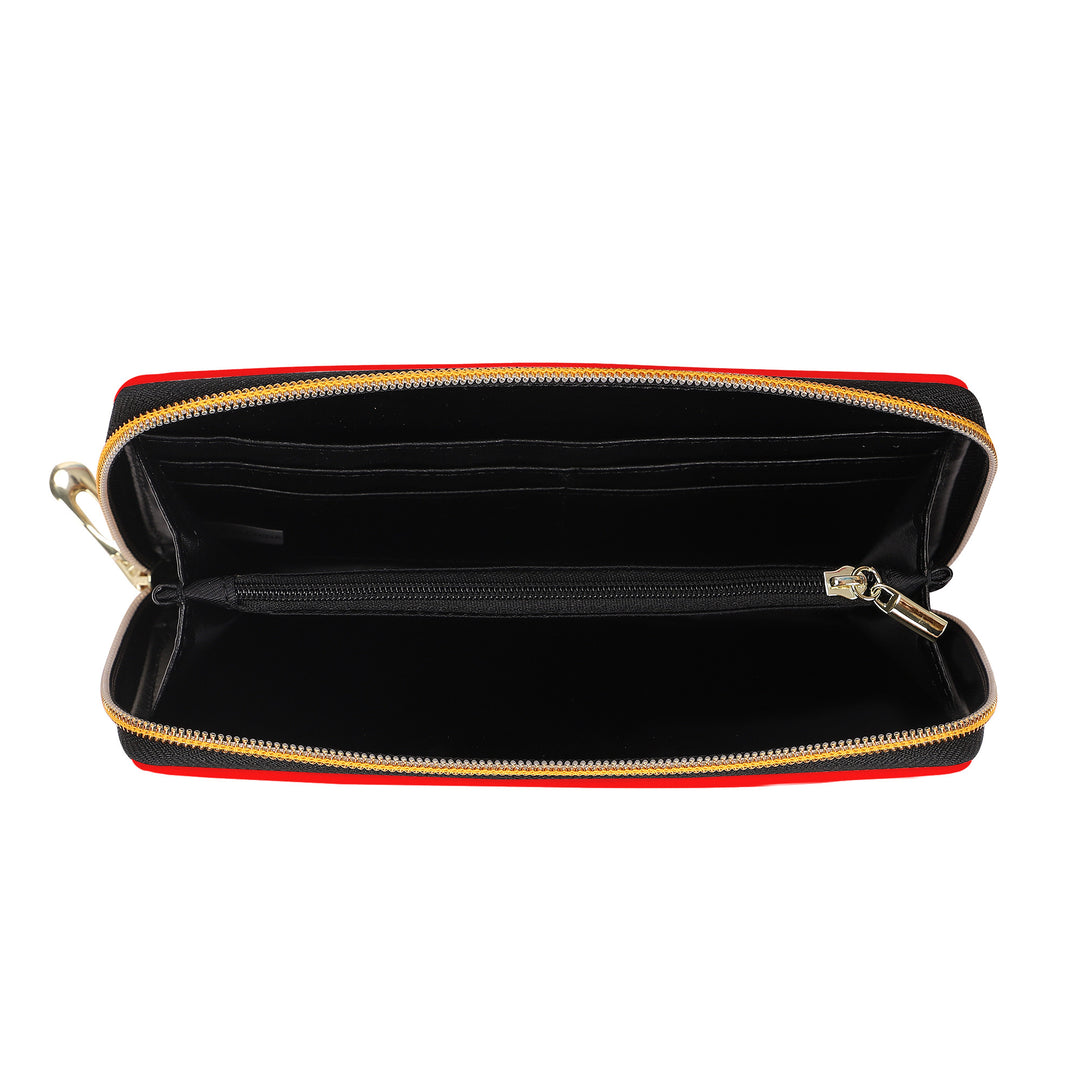 Ti Amo I love you - Exclusive Brand  - Red - Bee Kind - Zipper Purse Clutch Bag