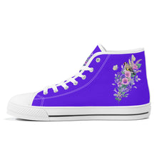 Load image into Gallery viewer, Ti Amo I love you - Exclusive Brand - High-Top Canvas Shoes - White Soles
