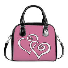 Load image into Gallery viewer, Ti Amo I love you - Exclusive Brand- Charm - Double White Heart - Shoulder Handbag
