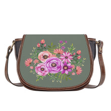 Load image into Gallery viewer, Ti Amo I love you - Exclusive Brand - Fossil - Floral Bouquet -  Saddle Bag
