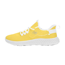 Load image into Gallery viewer, Ti Amo I love you - Exclusive Brand  - Mustard Yellow -  Double Heart - Womens Mesh Knit Shoes - White Soles
