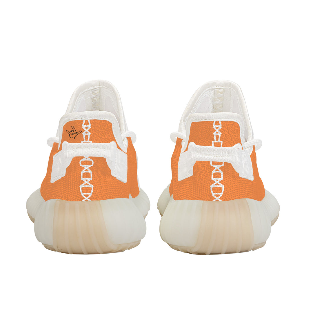 Ti Amo I love you - Exclusive Brand  - Coral - Love Sign - Breathable Mesh Knit Sneaker - White Soles