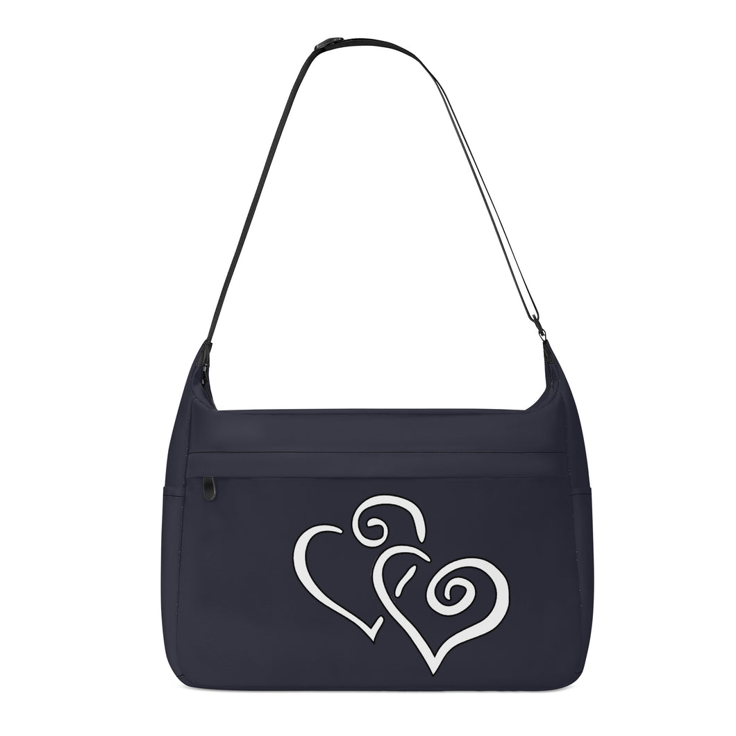 Ti Amo I love you - Exclusive Brand - Charade - Double White Heart - Journey Computer Shoulder Bag