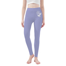 Load image into Gallery viewer, Ti Amo I love you - Exclusive Brand  - Wistful -  White Daisy -  Yoga Leggings
