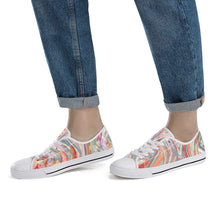 Load image into Gallery viewer, Ti Amo I love you - Exclusive Brand  -  Low-Top Canvas Shoes - White Soles
