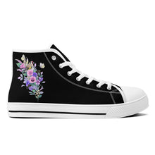 Load image into Gallery viewer, Ti Amo I love you - Exclusive Brand - High-Top Canvas Shoes - White Soles
