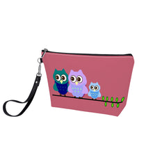 Load image into Gallery viewer, Ti Amo I love you - Exclusive Brand - Contessa 2- 3 Owls - Sling Cosmetic Bag
