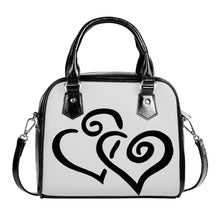 Load image into Gallery viewer, Ti Amo I love you - Exclusive Brand - Mercury - Double Black Heart -  Shoulder Handbag
