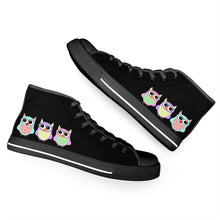 Load image into Gallery viewer, Ti Amo I love you - Exclusive Brand - High-Top Canvas Shoes - Black Soles
