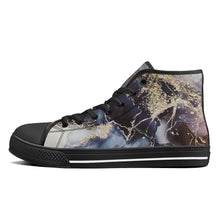 Load image into Gallery viewer, Ti Amo I love you - Exclusive Brand - High-Top Canvas Shoes - Black Soles
