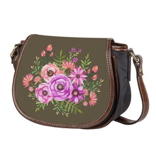 Load image into Gallery viewer, Ti Amo I love you - Exclusive Brand - Cuppa Cocoa - Floral Bouquet - Saddle Bag
