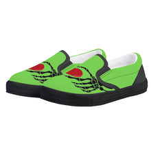 Load image into Gallery viewer, Ti Amo I love you - Exclusive Brand - Pastel Green - Kids Slip-on shoes - Black Soles
