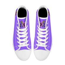 Load image into Gallery viewer, Ti Amo I love you - Exclusive Brand - High-Top Canvas Shoes - White Soles
