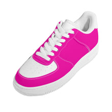 Load image into Gallery viewer, Ti Amo I love you - Exclusive Brand  - Hollywood Cerise &amp; White - Low Top Unisex Sneakers
