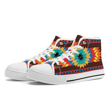 Load image into Gallery viewer, Ti Amo I love you - Exclusive Brand - High-Top Canvas Shoes - White Soles
