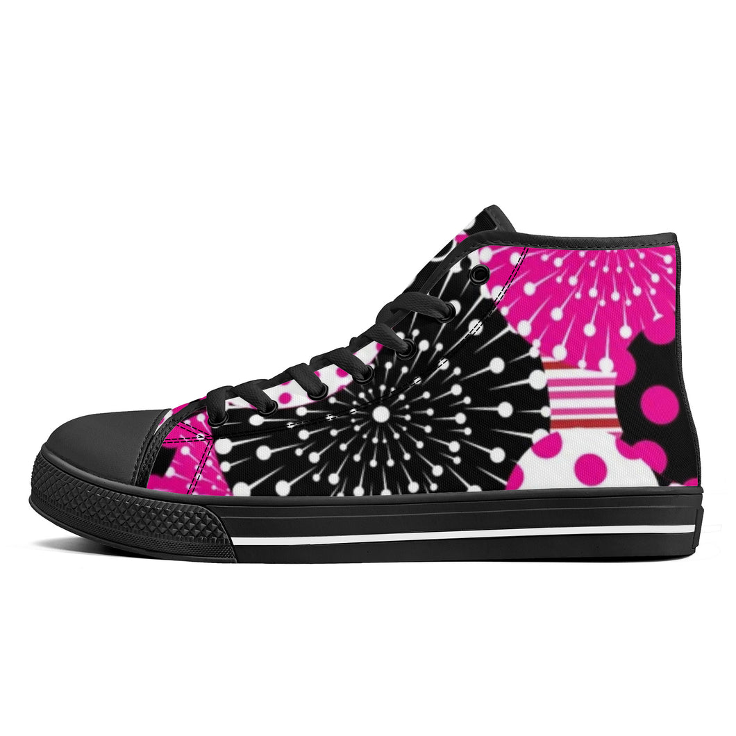 Ti Amo I love you  - Exclusive Brand  - High-Top Canvas Shoes - Black Soles