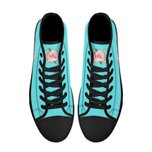 Load image into Gallery viewer, Ti Amo I love you - Exclusive Brand - High-Top Canvas Shoes - Black Soles
