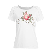 Load image into Gallery viewer, Ti Amo I love you - Exclusive Brand - White - Rose - Women&#39;s T shirt - Sizes XS-2XL
