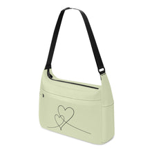 Load image into Gallery viewer, Ti Amo I love you - Exclusive Brand - Beryl Green - Double Script Heart - Journey Computer Shoulder Bag
